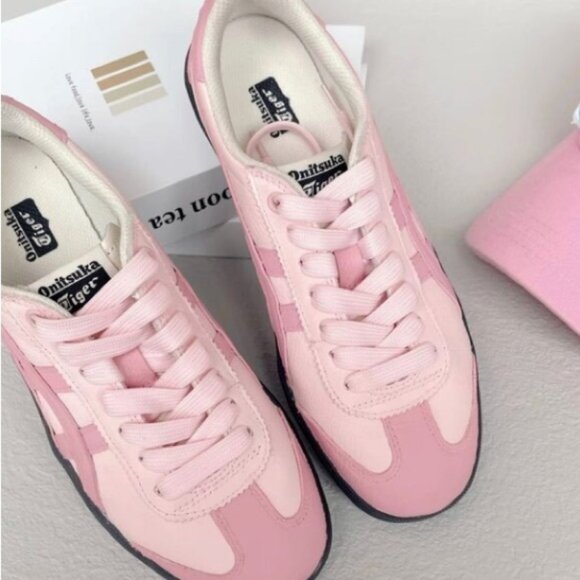 New asics Onitsuka Tiger casual shoes pink women's casual shoes - Picture 3 of 5